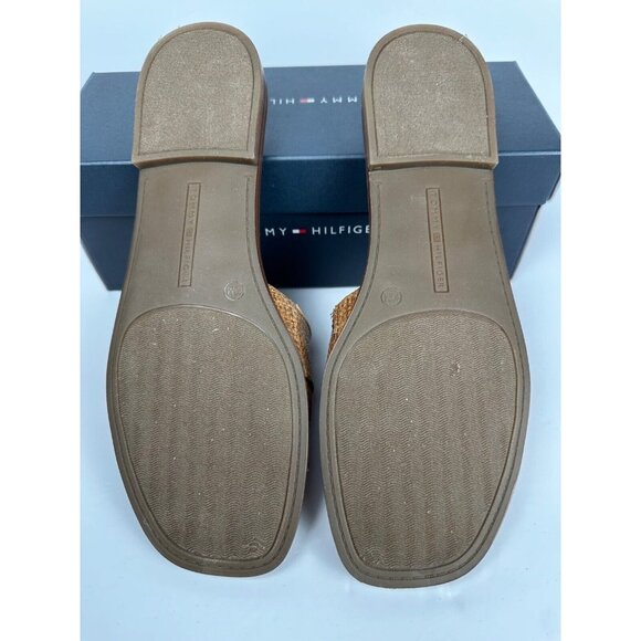 Tommy Hilfiger Women's Tanyha Sandal 10 Tan Brown Slide Shoe Neutral Travel - Picture 4 of 8